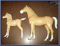 Jane West, Corral, Thunderbolt, Thundercolt from Best of the West - Johnny West - Combos manufactured by Marx [Loose]