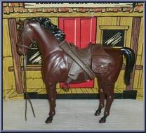 Johnny West & Commanche (Bay or Palomino) from Best of the West - Johnny West - Combos manufactured by Marx [Loose]