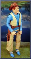 Johnny West (Quick Draw, Blue) from Best of the West - Johnny West Adventure manufactured by Marx [Loose]
