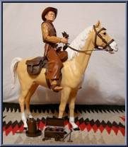 Johnny West & Thunderbolt (Palomino) (Rivets) Action Figure