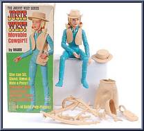 Josie West (Blue or Turquoise) from Best of the West - Johnny West manufactured by Marx [Loose]