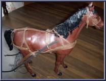 Surrey Wagon & Thunderbolt (Bay) from Best of the West - Johnny West - Accessories manufactured by Marx [Loose]