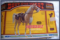 Thunderbolt (Palomino) from Best of the West - Int'l Canada Variations manufactured by Marx [Front]