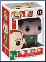 Sheldon Cooper (Green Lantern Shirt) from Big Bang Theory - Pop! Vinyl Figures manufactured by Funko [Front]