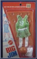 Basketball (Green) from Big Jim - Big Jim Outfits: Action Sets manufactured by Mattel [Front]