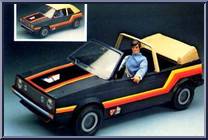 VW Golf Convertible (Blue) Action Figure