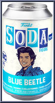 Blue Beetle (Weapon) (Metallic Glow) (Chase) from Blue Beetle - Soda manufactured by Funko [Front]
