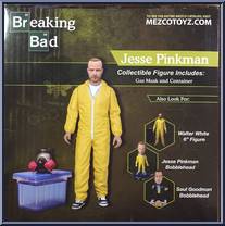 Jesse Pinkman (Orange Suit) (Gas Mask & Container) from Breaking Bad - Exclusives manufactured by Mezco [Back]