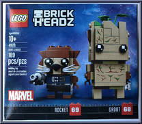 Rocket #69 / Groot #68 from BrickHeadz - Marvel manufactured by Lego [Front]