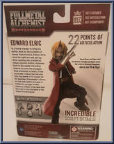 Edward Elric from Bst Axn - Fullmetal Alchemist Brotherhood manufactured by Loyal Subjects [Back]