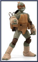 Michelangelo (IDW Comic + Action Figure) (Version 2) from Bst Axn - Teenage Mutant Ninja Turtles manufactured by Loyal Subjects [Loose]