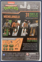 Michelangelo (Gray Jacket) (Street Style) from Bst Axn - Teenage Mutant Ninja Turtles manufactured by Loyal Subjects [Back]