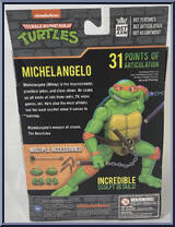 Michelangelo from Bst Axn - Teenage Mutant Ninja Turtles manufactured by Loyal Subjects [Back]
