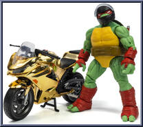 Raphael (with Motorcycle) (Gold) Action Figure