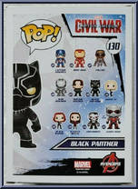 Black Panther from Captain America - Captain America Civil War Pop! manufactured by Funko [Back]