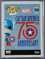 Captain America (Photon Shield) from Captain America - Captain America 75th Pop! manufactured by Funko [Back]