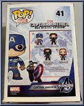 Captain America (Glows in the Dark) from Captain America - Captain America Winter Soldier Pop! manufactured by Funko [Back]