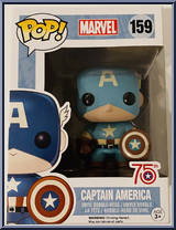 Captain America (Photon Shield) (Sepia) from Captain America - Captain America 75th Pop! manufactured by Funko [Front]