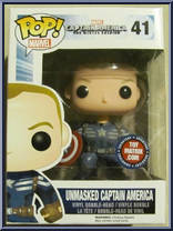 Captain America (Unmasked) from Captain America - Captain America Winter Soldier Pop! manufactured by Funko [Front]