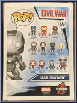 War Machine from Captain America - Captain America Civil War Pop! manufactured by Funko [Back]