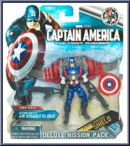 Captain America (Air Assault Glider) from Captain America - The First Avenger - Deluxe Figures manufactured by Hasbro [Front]