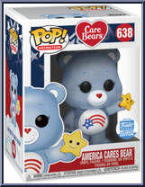 America Cares Bear (Glitter) from Care Bears - Pop! Vinyl Figures manufactured by Funko [Front]