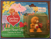 Brave Heart Lion (Protecting His Friends) from Care Bears - Cousins - Mini manufactured by Kenner [Front]