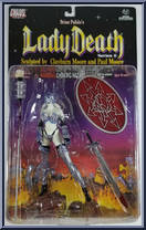 Lady Death (Battle Armor) from Chaos! Comics - Series 2 manufactured by Moore [Front]