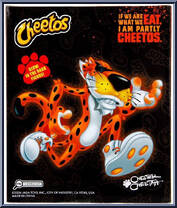 Chester Cheetah (Flamin' Hot) (Glow in the Dark) from Chester Cheetah - Basic Series manufactured by Jada Toys [Back]