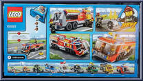 Airport Fire Truck from City - Box Sets manufactured by Lego [Back]