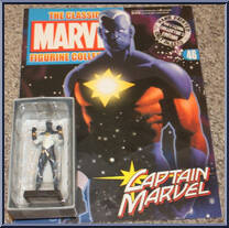 Captain Marvel (White) from Classic Marvel Figurine Collection - Basic Series manufactured by Eaglemoss [Front]