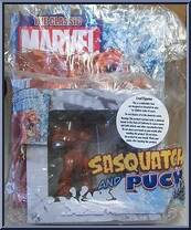 Sasquatch & Puck from Classic Marvel Figurine Collection - Special manufactured by Eaglemoss [Front]