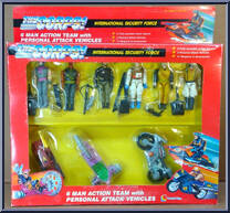 6 Man Action Team with Personal Vehicles Action Figure