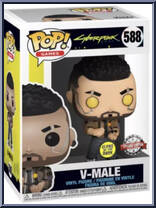 V-Male (Glows In The Dark) from Cyberpunk 2077 - Pop! Vinyl Figures manufactured by Funko [Front]