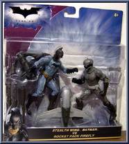 Stealthwing Batman Vs. Rocket Pack Firefly from Dark Knight - [5" Scale] 2-Packs manufactured by Mattel [Front]