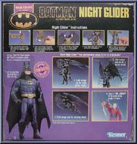 Batman (Night Glider) from Dark Knight Collection - Crime Master - Deluxe Edition manufactured by Kenner [Back]