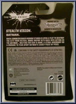Batman (Stealth Vision) from Dark Knight Rises - Basic Series manufactured by Mattel [Back]