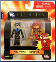 Nightwing / Starfire from DC Minimates - Series 7 manufactured by Diamond Select [Front]