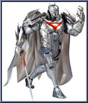 Azrael (Batman Armor) (Silver) (Gold Label) from DC Multiverse - Curse of the White Knight manufactured by McFarlane [Loose]