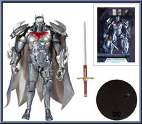 Azrael (Batman Armor) (Silver) (Gold Label) from DC Multiverse - Curse of the White Knight manufactured by McFarlane [Loose]
