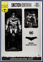 Batman (Sketch Edition) (Gold Label) from DC Multiverse - Batman: White Knight manufactured by McFarlane [Front]