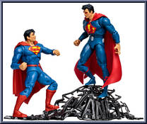 Superman vs Superman of Earth-3 from DC Multiverse - Basic Series manufactured by McFarlane [Loose]