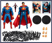 Superman vs Superman of Earth-3 from DC Multiverse - Basic Series manufactured by McFarlane [Loose]