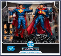 Superman vs Superman of Earth-3 from DC Multiverse - Basic Series manufactured by McFarlane [Front]