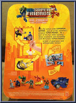 Batman (Throwing Action) (Black Suit / Black Cape)  from DC Super Friends - Basic Series manufactured by Mattel [Back]