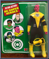 Sinestro (Black / Yellow) from DC Super Heroes - Retro-Action manufactured by Mattel [Front]