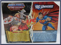 Superman vs. He-Man from DC Universe vs Masters of the Universe - Basic Series manufactured by Mattel [Back]