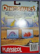 Ceratosaurus from Definitely Dinosaurs - Carded - 2000 manufactured by Playskool [Back]