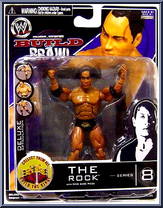 The Rock from Deluxe Build N' Brawl - Series 8 manufactured by Jakks Pacific [Front]