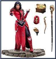 Fire Bolt Sorceress (Rare) from Diablo IV - Basic Series manufactured by McFarlane [Loose]